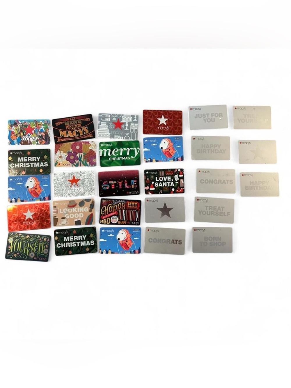 Vintage Macy's Collectible Gift Card Lot - 28 Unique Designs